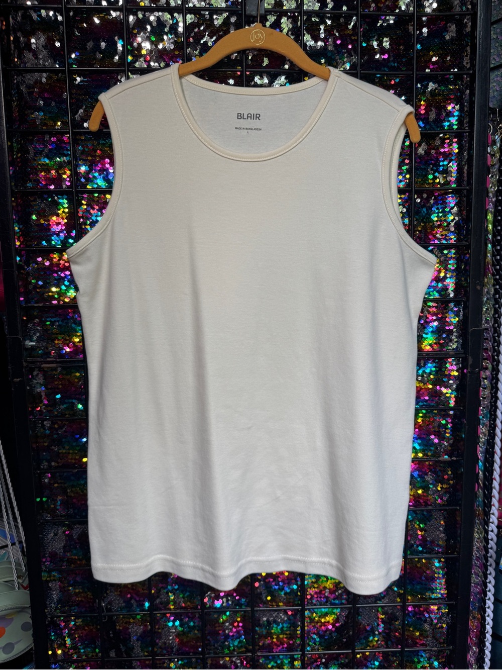 Blair Cream Sleeveless Tank Top